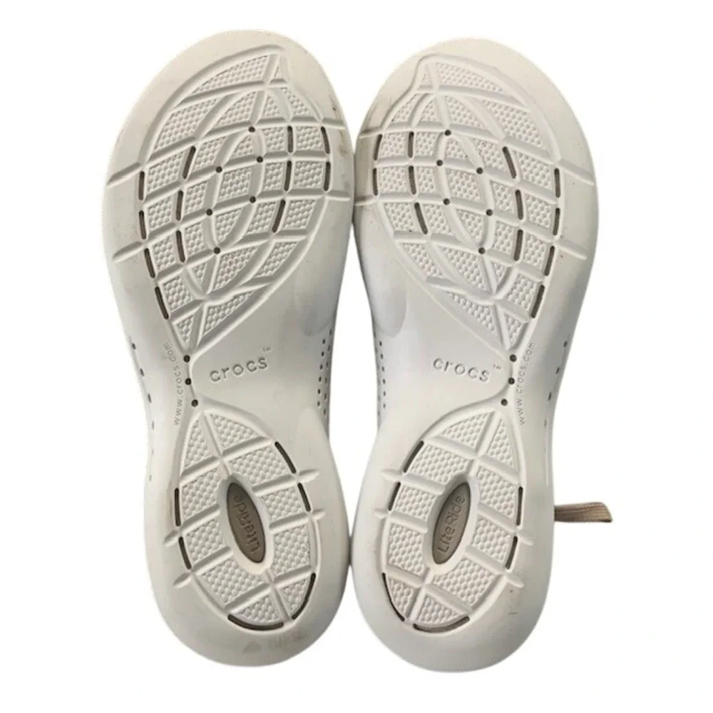 Crocs LiteRide 360 Pacer Sneakers Men's 8 Khaki Mushroom Comfort Walking Shoes